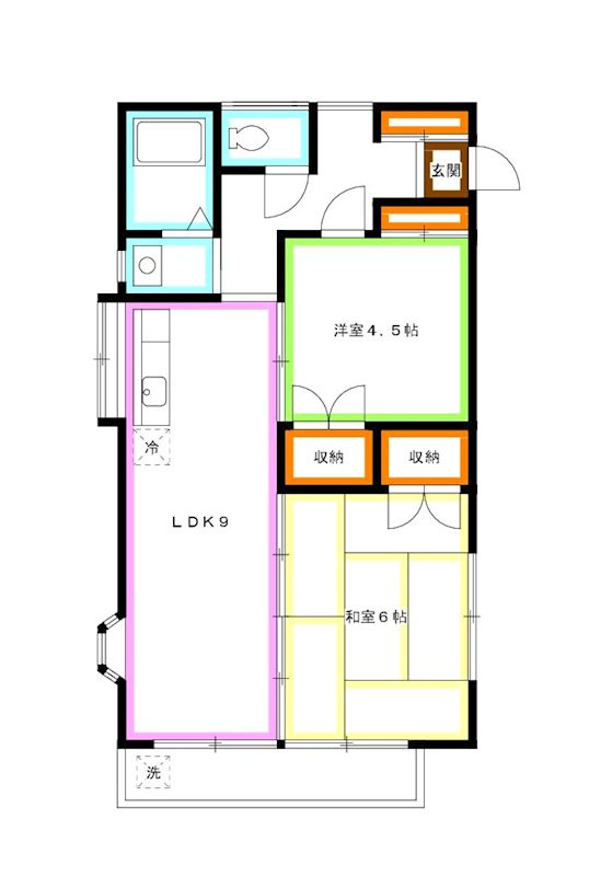 練馬区関町南３丁目のアパートの間取り