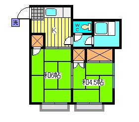 第２幸栄荘の間取り