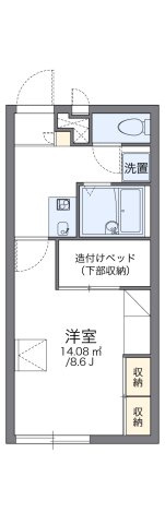 レオパレスセジュールの間取り|代表的な間取のため実際の間取とは異なる場合があります