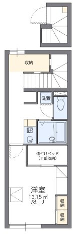 レオパレスハルサキの間取り