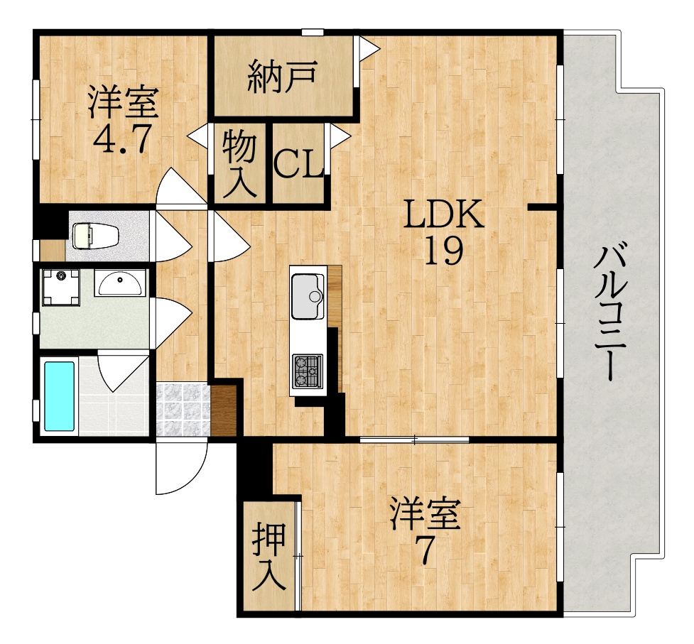 ローズガーデン学園前の間取り