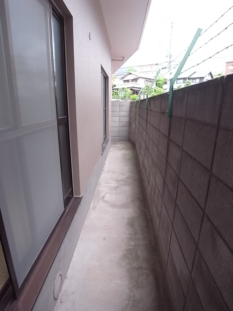 田口マンションのバルコニー