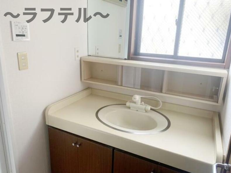 ⼊間市東藤沢⼾建ての洗面所