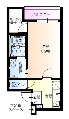 フジパレス天王寺東Ⅱ番館 の間取り