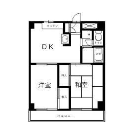 ディアコート東田辺の間取り