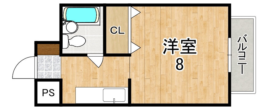 プチハイツ奈良の間取り