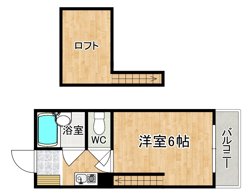 ＦＬＡＴＳ南紀寺の間取り
