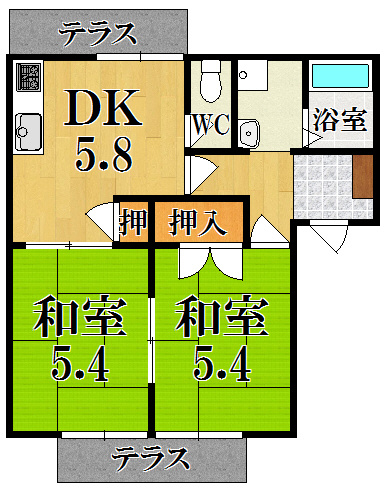 フレグランスミヤコの間取り