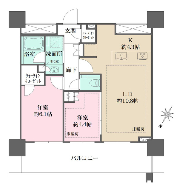 URAWA　THE　TOWERの間取り