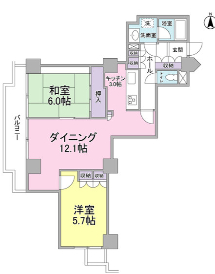 文京グリーンコートビュータワー本駒込B棟の間取り