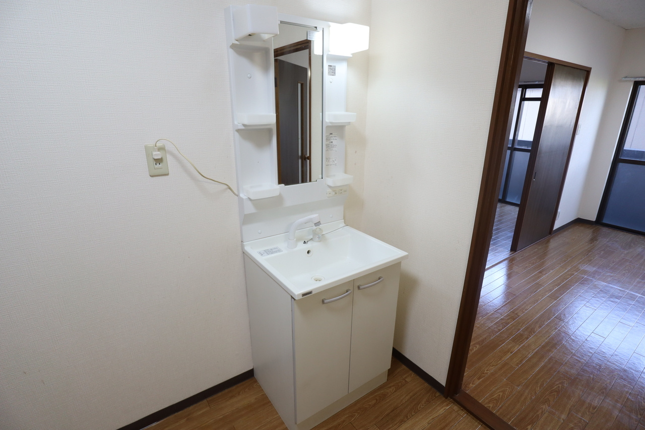 パレシャルム郡山の洗面所
