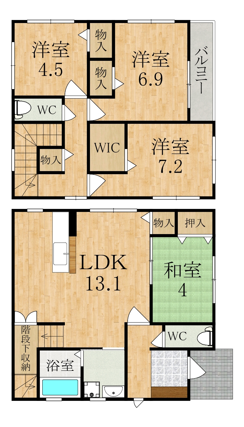 天川様一戸建の間取り
