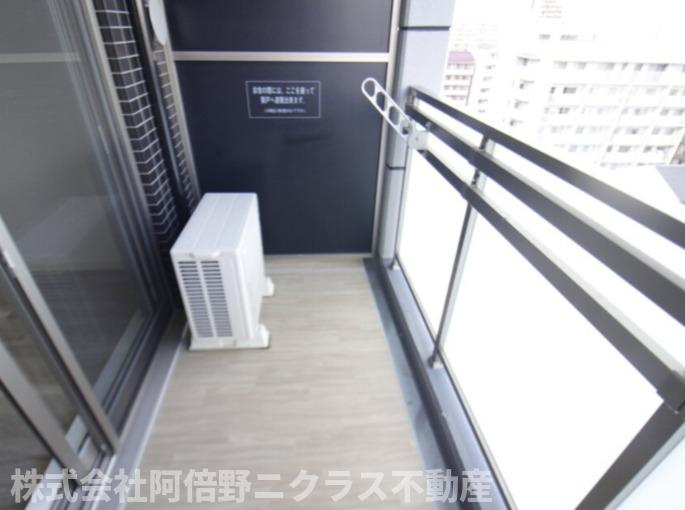 スプランディット天王寺DUEのバルコニー
