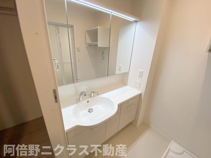 La Suite上町台の洗面所