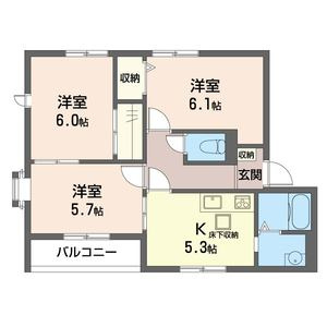 サミータウンEの間取り
