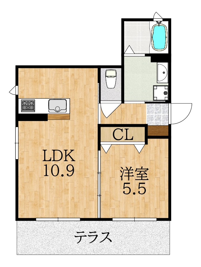 シャーメゾン学園南の間取り