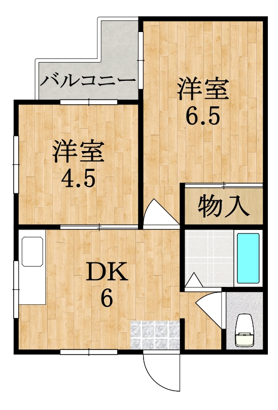 シャルルあやめ池の間取り