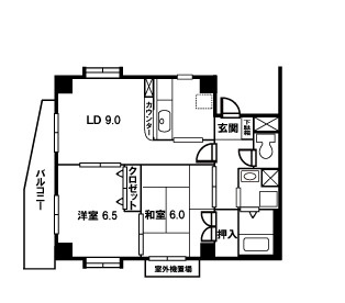 メゾンドクレールの間取り