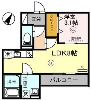 シェーングラース　Dの間取り