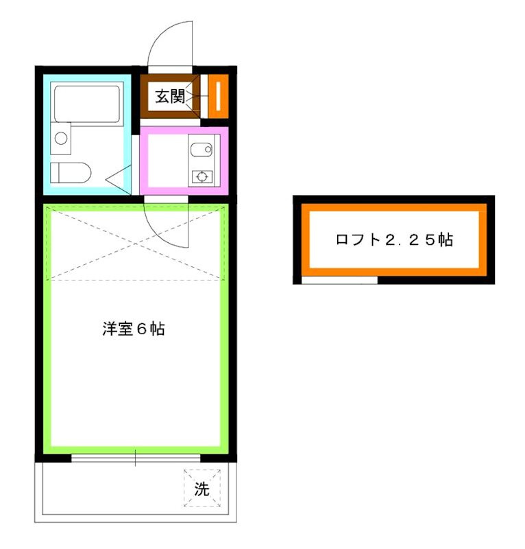 杉並区西荻北２丁目のアパートの間取り