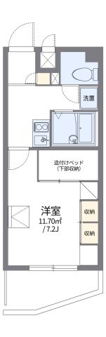 レオパレス佐保川の間取り