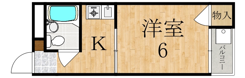 ハイツ大野の間取り