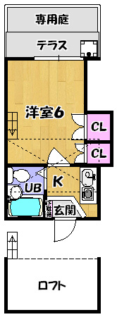 ハイツ法蓮の間取り