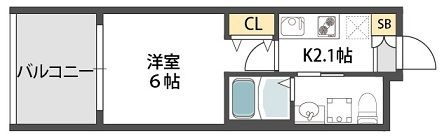 コンチネンタル東小橋の間取り