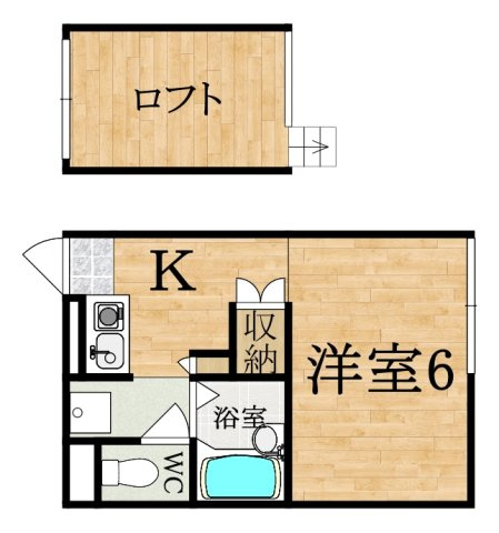 レオパレスシプレの間取り|代表的な間取のため実際の間取とは異なる場合があります