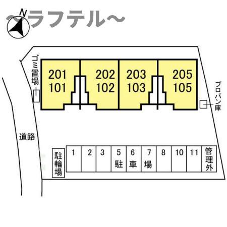 ヴェラハイツ神明の区画図