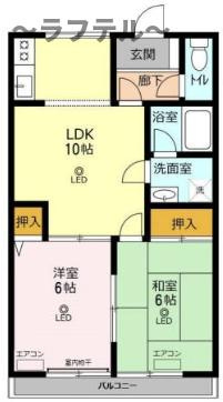 トゥインクル広瀬の間取り