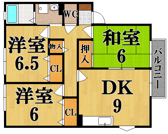 シャルマン二番館Ａ棟の間取り