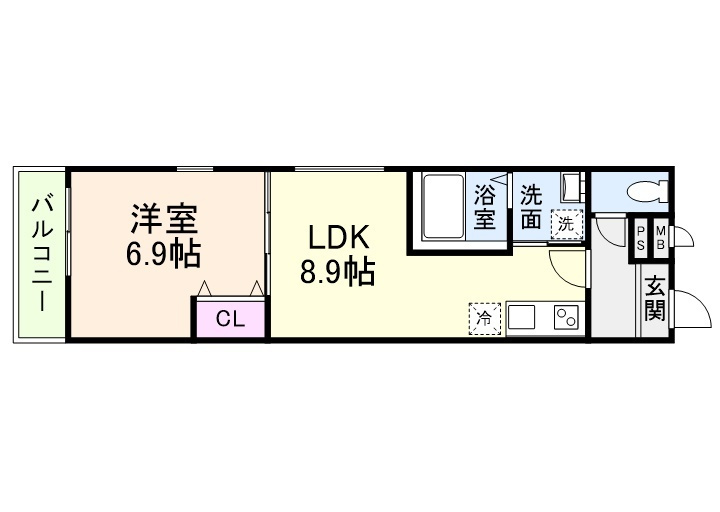 フジパレス針中野イーストの間取り
