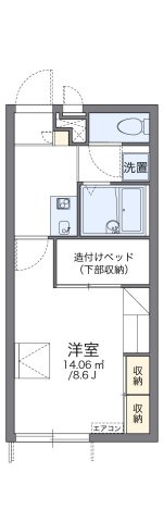レオパレスプレミールの間取り
