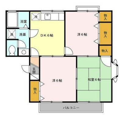 シャトル大戸Ⅲの間取り
