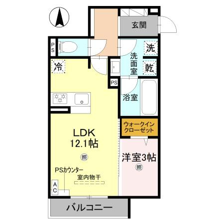 トリシア今川の間取り