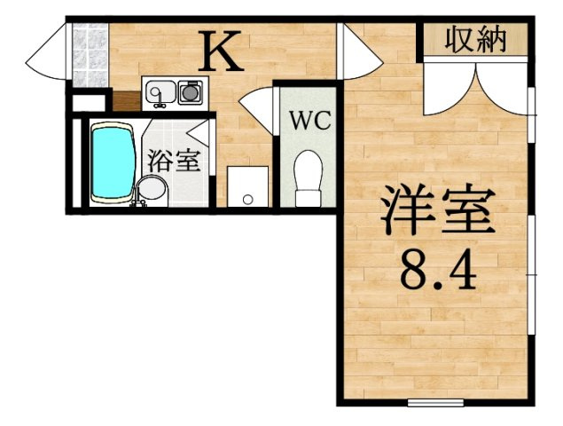レオパレス二上の間取り