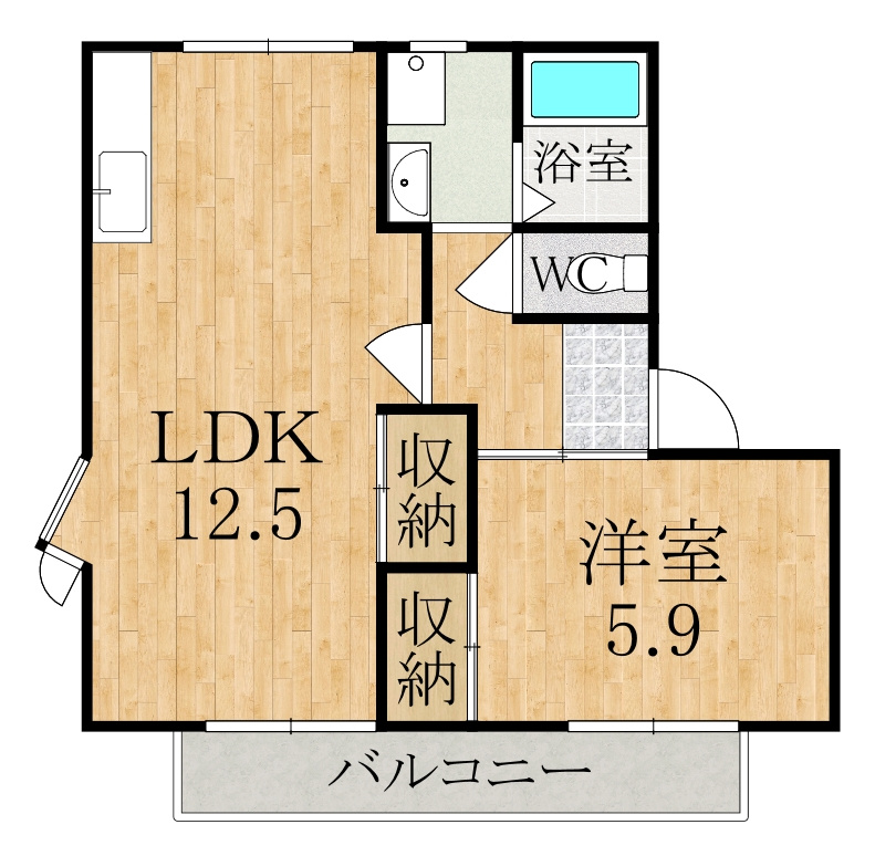 ツインハイムＡ棟の間取り