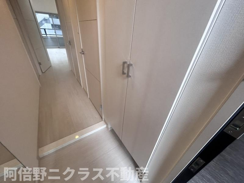 ベルンガーデン上本町 の玄関|お洗濯にも便利なバルコニー付き