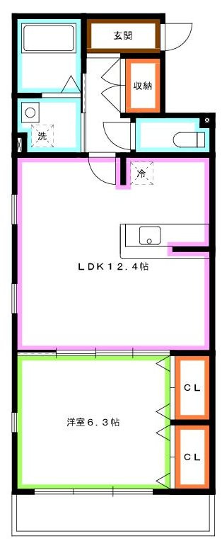 練馬区関町南４丁目の賃貸マンションの間取り