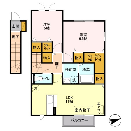 ＳＡＫＵＲＡ　Ｈｉｌｌｓ　D棟の間取り