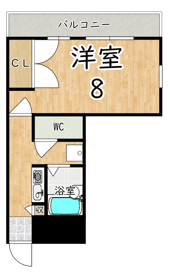レオパレス二上の間取り