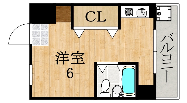 シティパレス２１学園前の間取り