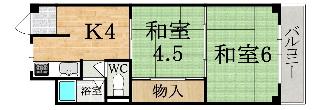 壱分マンションの間取り