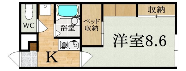レオパレスプレミールの間取り