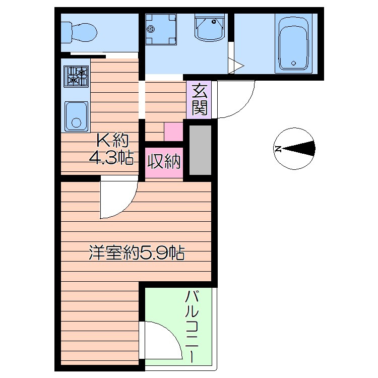 luxe西川口の間取り