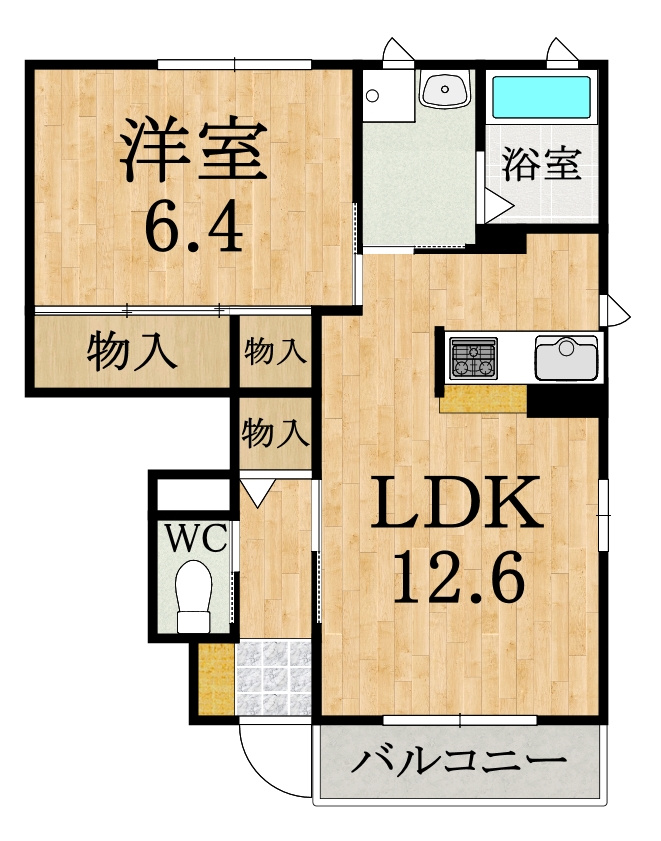 フェリーチェＢの間取り