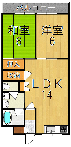 サンパレス西ノ京の間取り