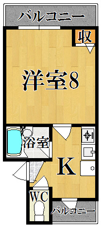 アイリスハイツ５号館の間取り