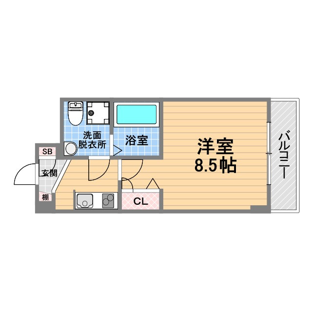 セレニテ甲子園Ⅰの間取り
